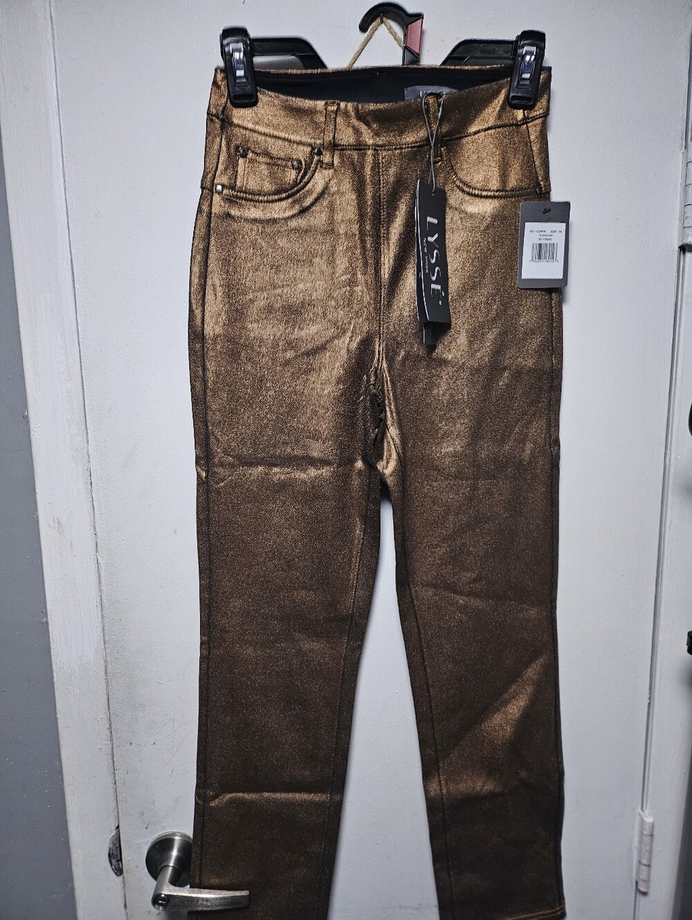 Lysse Men's Metallic Copper Skinny Jeans